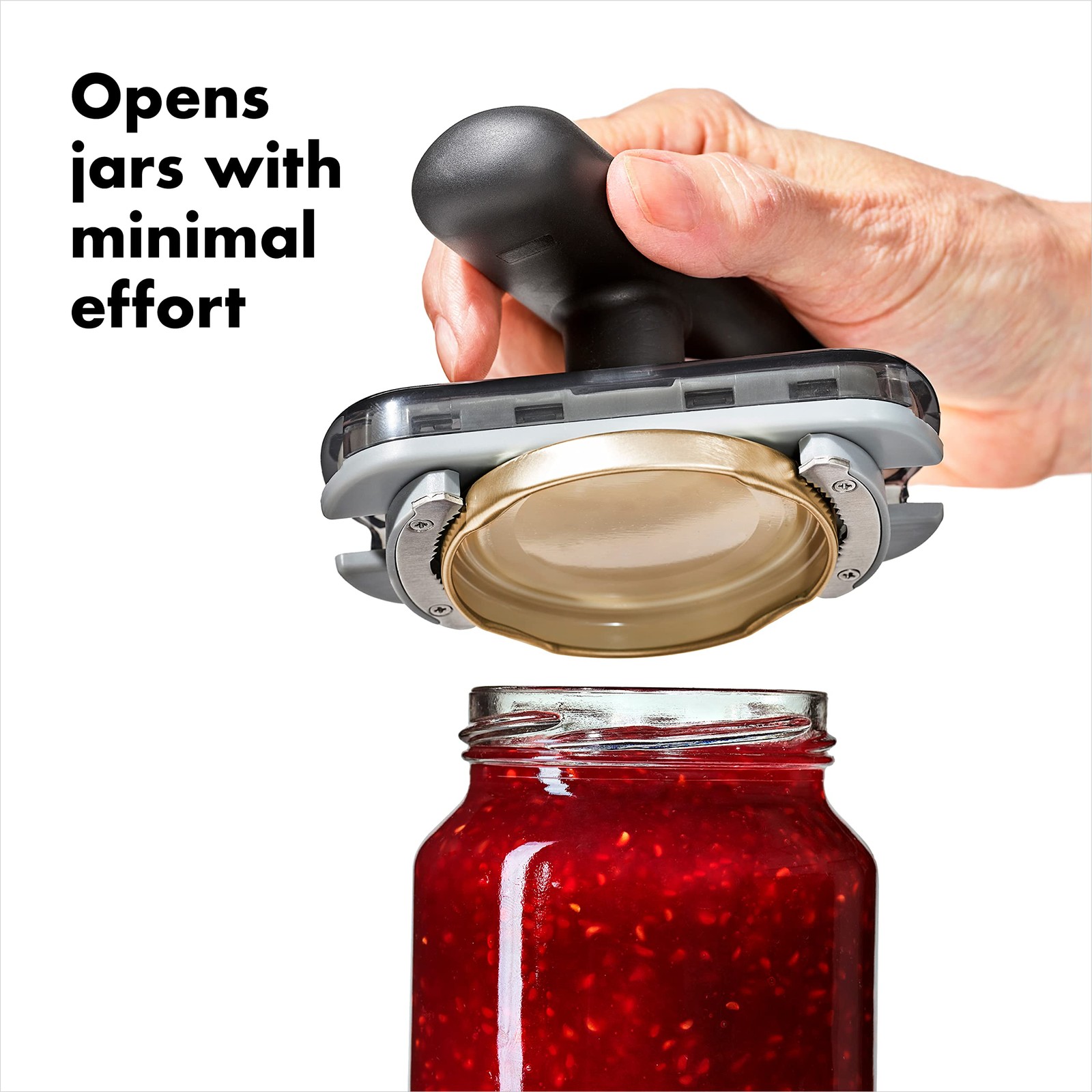 OXO Good Grips Twisting Jar Opener with Basepad 1 Size, Black