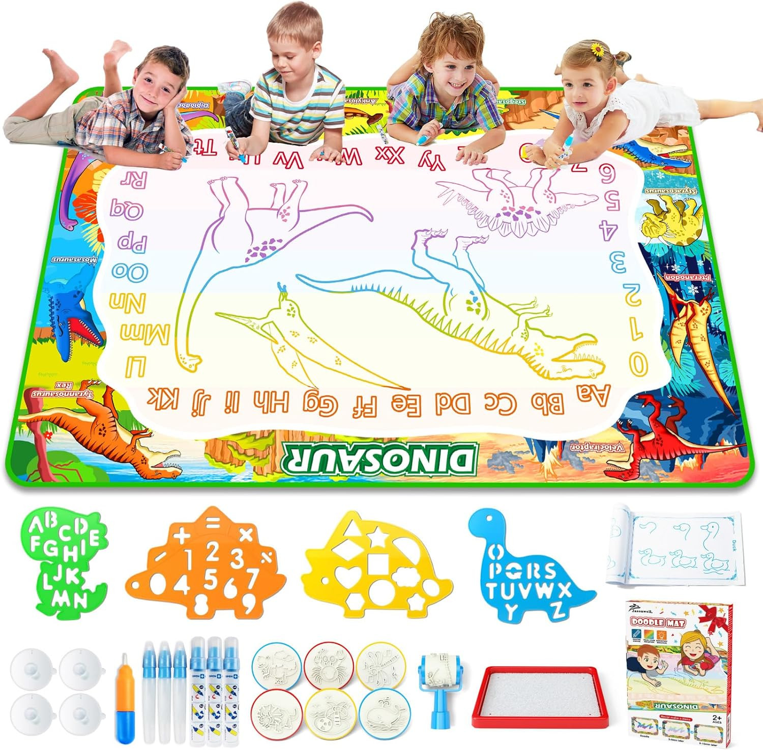 Aqua Water Doodle Mat 60X40 Inches Large Magic Drawing Doodling Mat Coloring Mat