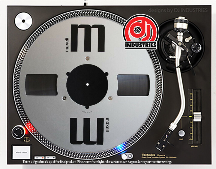 Maxell Reel to Reel - 7"-12" DJ slipmat for LP turntable record player