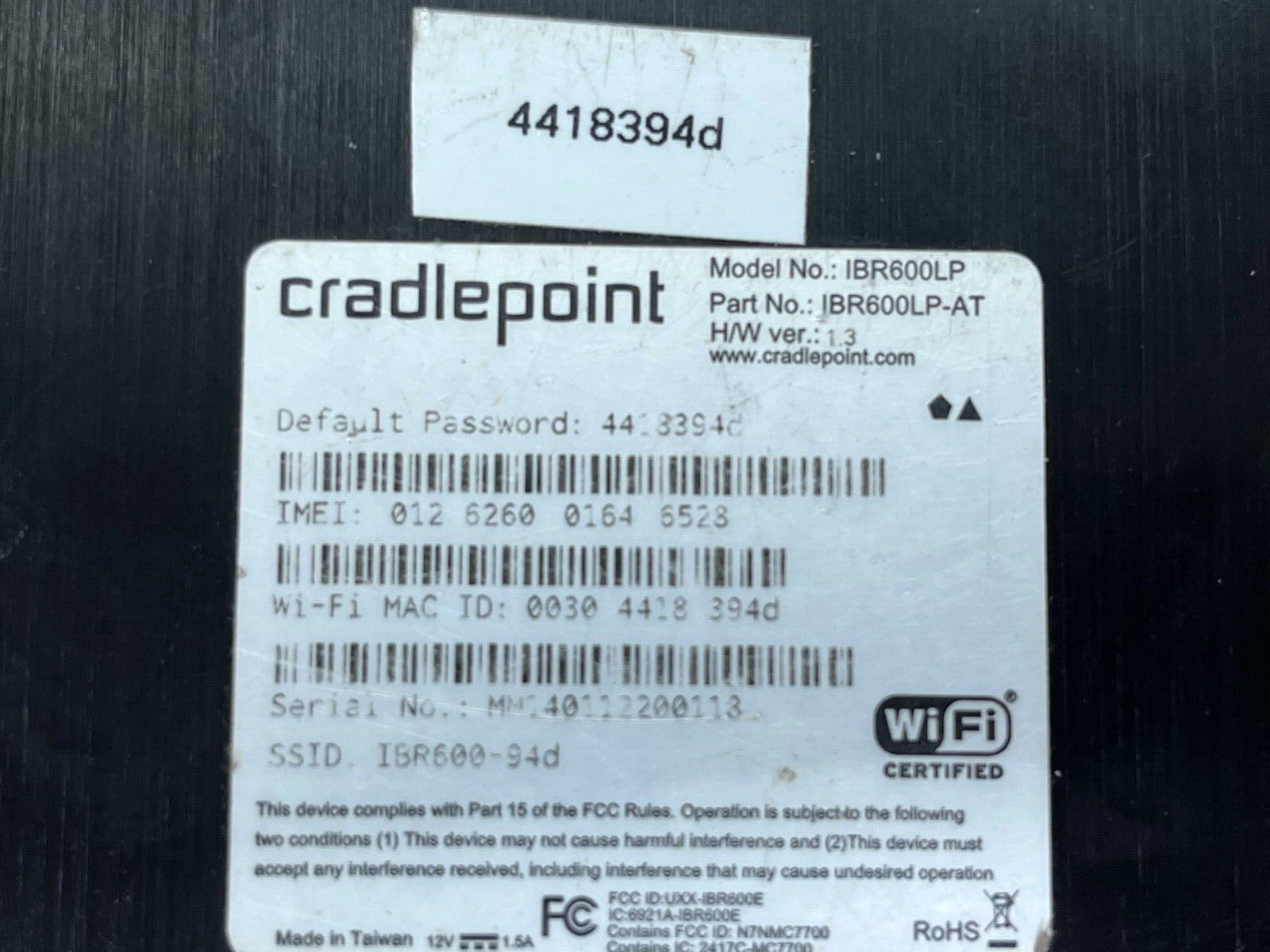 Cradlepoint IBR600LP Broadband Router 3G/4G Wi-Fi Modem Lot of 2