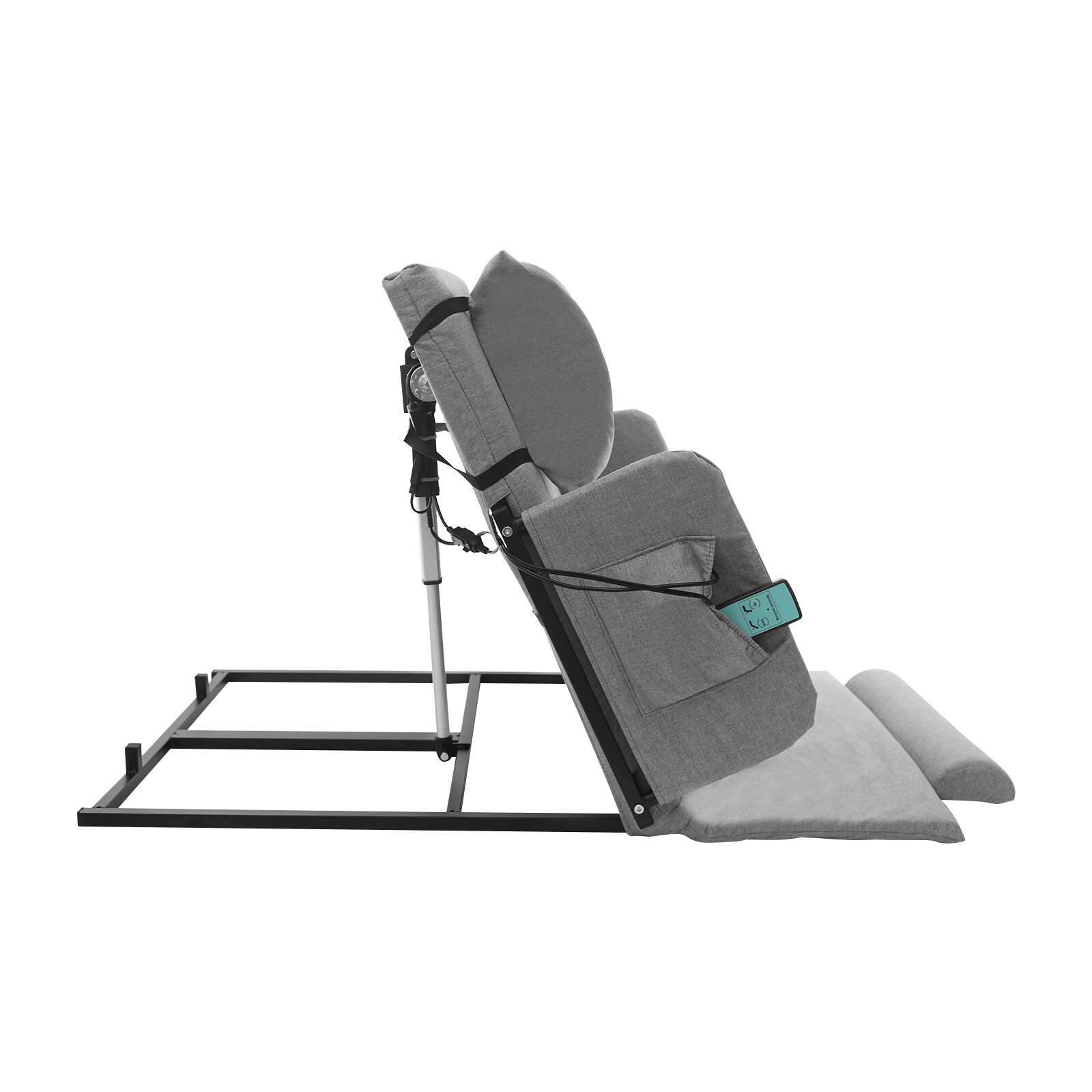 Grey Electric Lifting Adjustable Bed Back Rest Electric Lift Backrest Bed GIFT