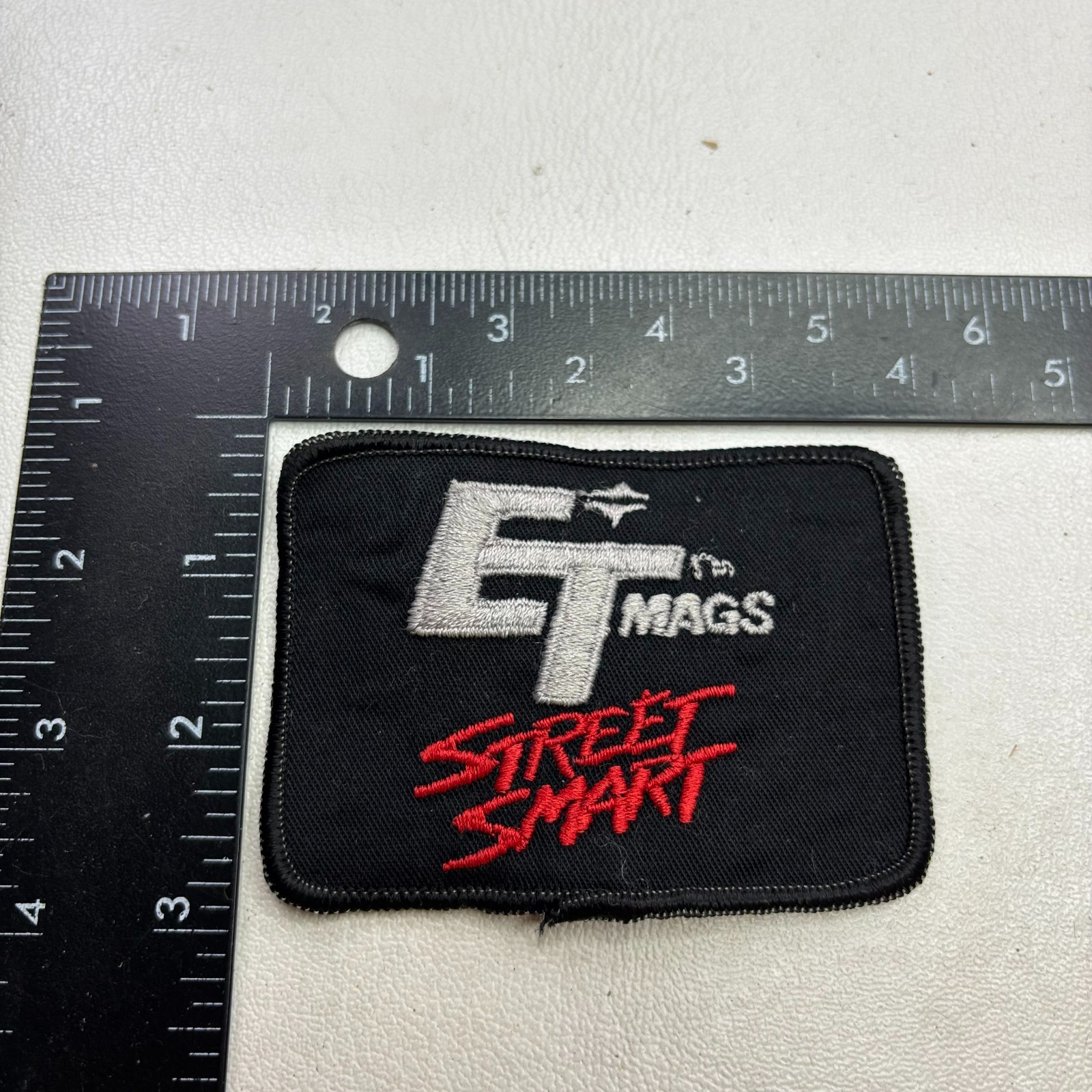 Vtg Sports Car Wheel Manufacturer ET MAGS STREET SMART Patch (Black) 00.7
