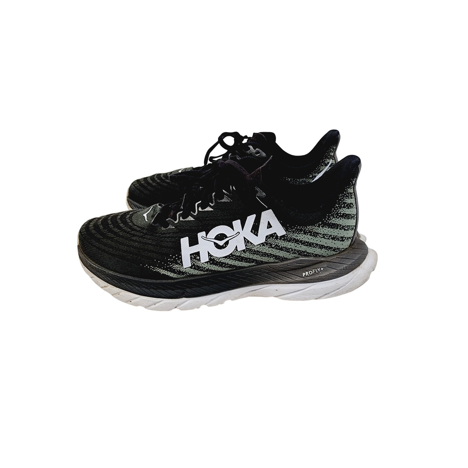 Hoka One One Mach 5 Men's Running Shoes Black White Size 9B
