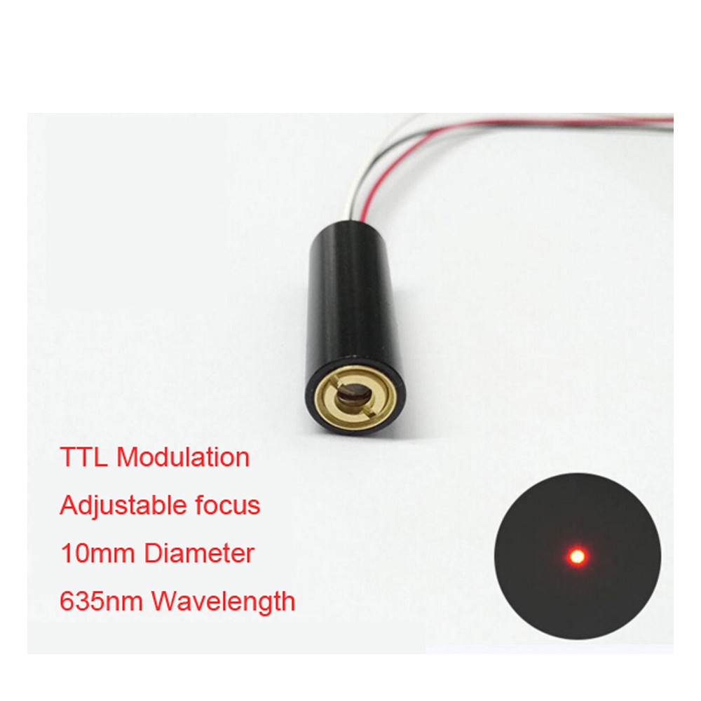 Adjustable Spot Size 635nm5mw Adjustable Focus Laser Module With TTL Modulated