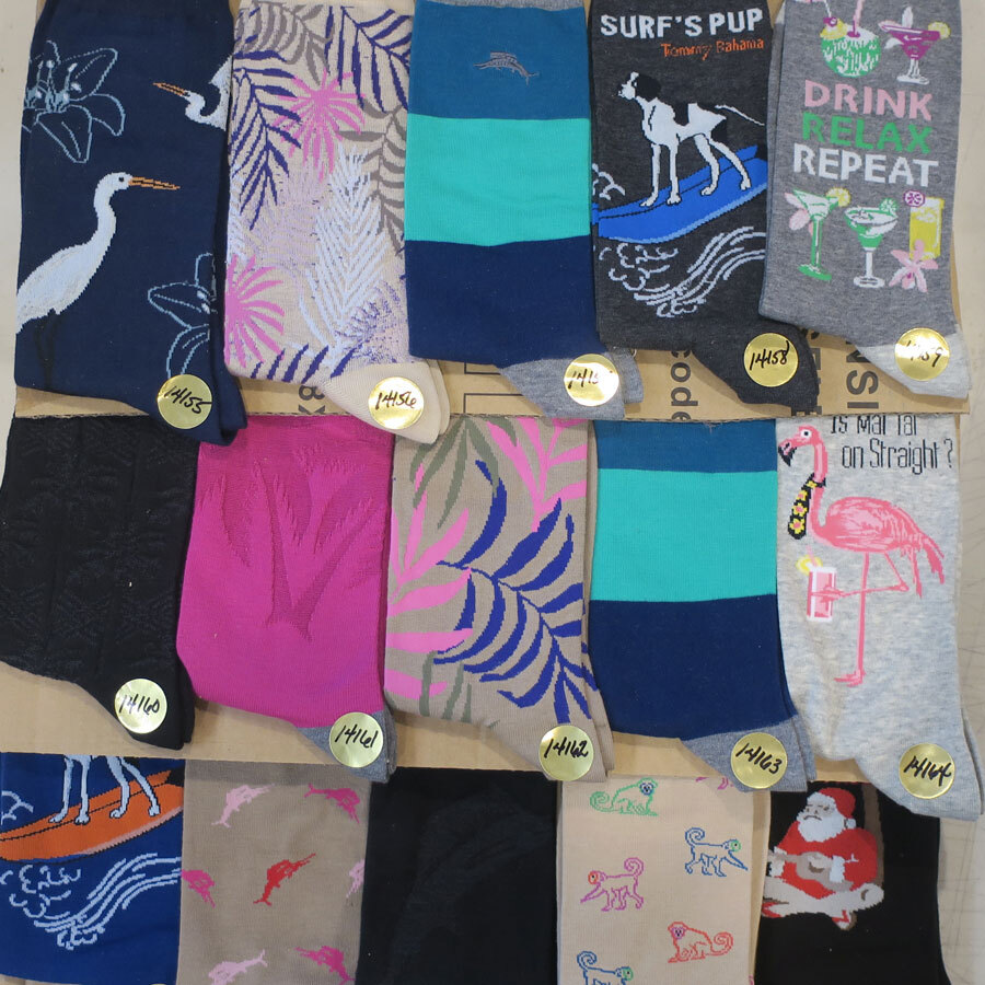 Tommy Bahama Crew Socks over 100 to choose from! Set 1 of 2