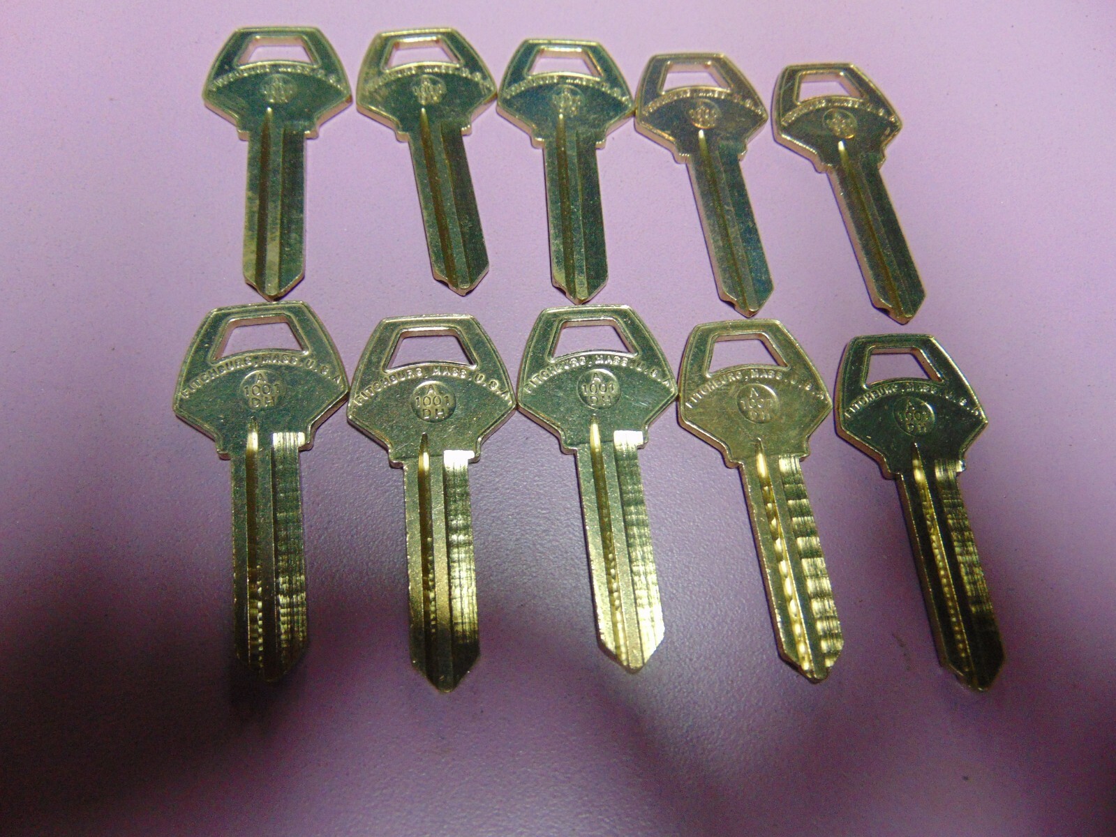 10 KEYS CORBIN A1001 DH KEYS BLANKS UNCUT LOCKSMITH