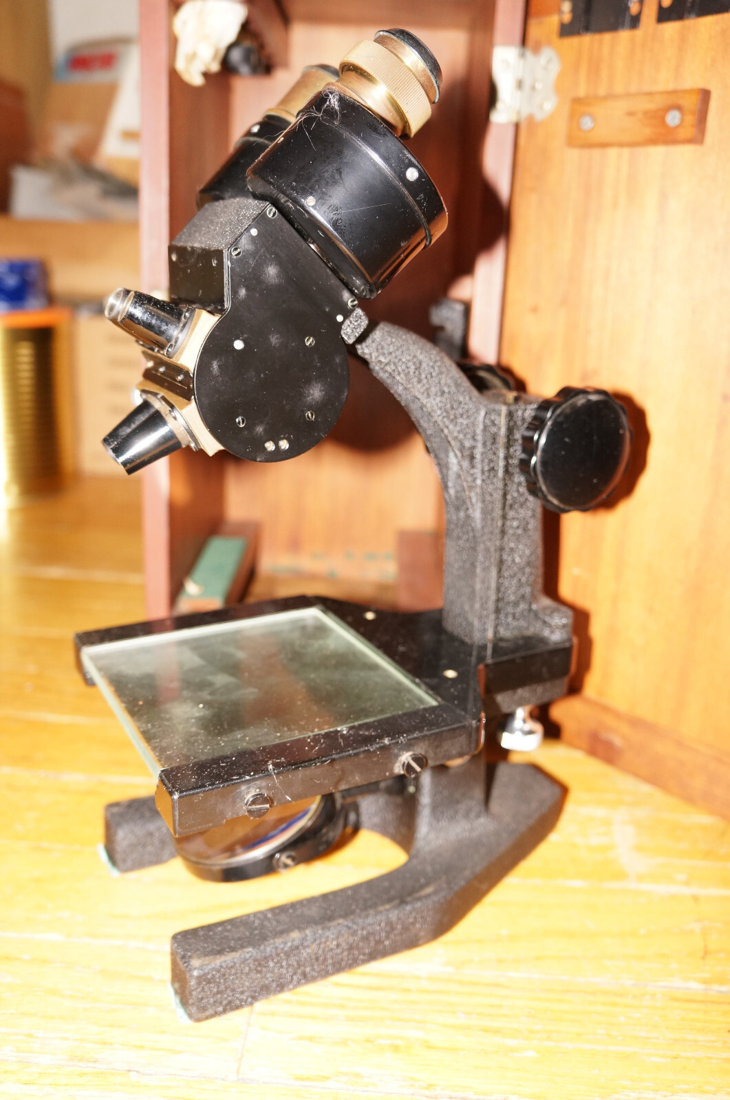 Stereo MICROSCOPE Stereoscope BAUSCH & LOMB Rotating Barrel Turret-Local Pickup
