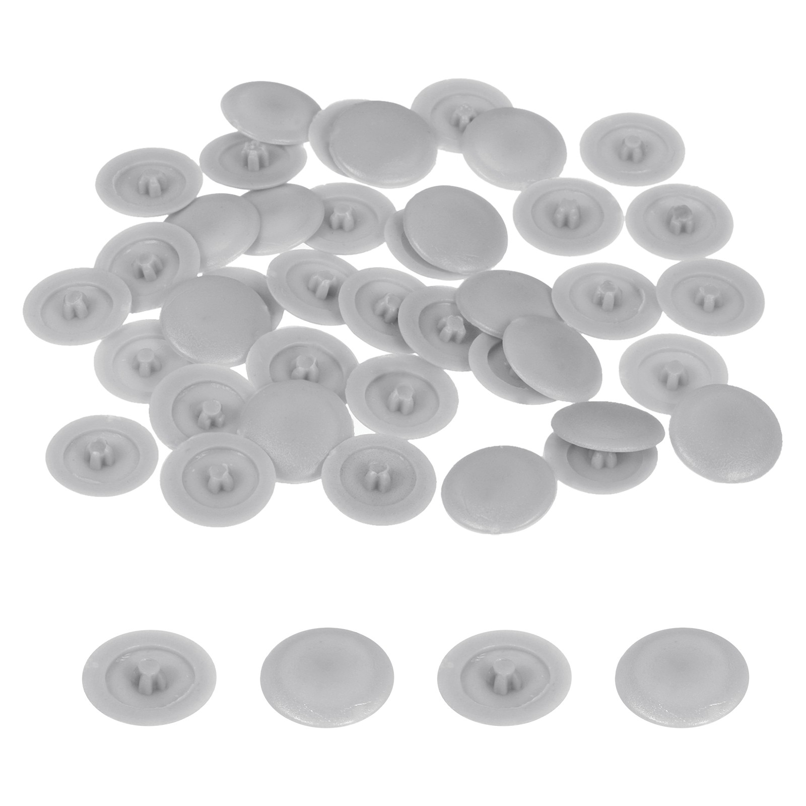 100Pcs, Screw Cap Covers 12mm Plastic Screw Decorative Caps Light Gray