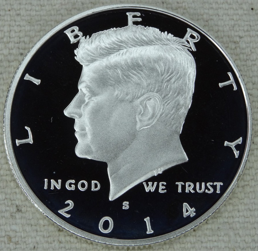 2014-S Kennedy Silver Half Dollar Proof DCAM 90% US Mint Coin 50C Free Shipping