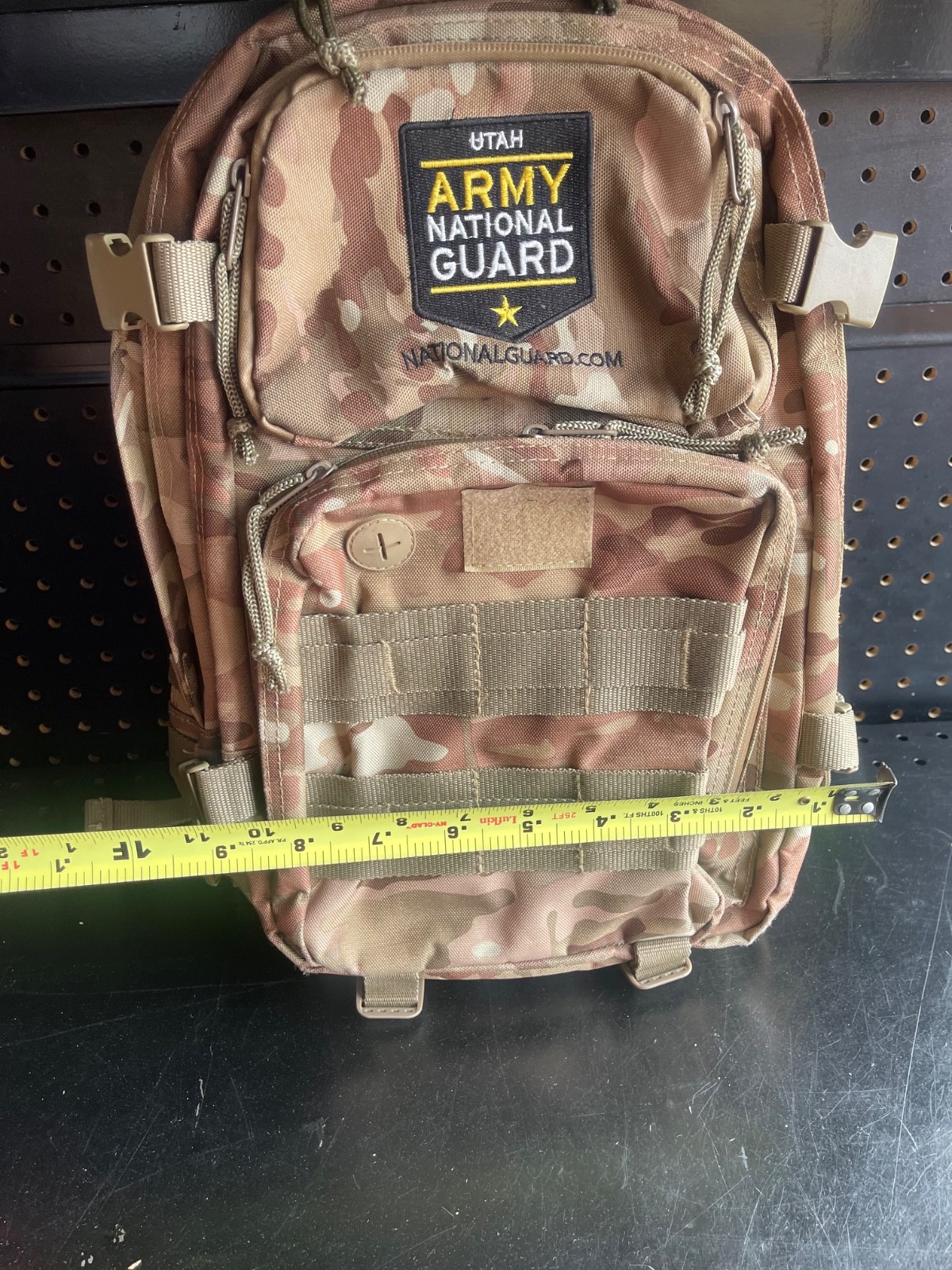 New Multicam UNITED STATES ARMY UTAH NATIONAL GUARD BACKPACK New 12” x 18”