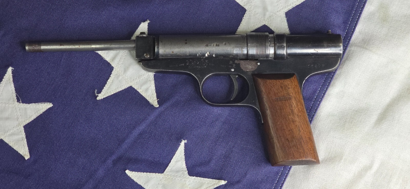 Vintage DRGM Hubertus Air Pistol #16405 Chambered for .177 Caliber Pellets Works