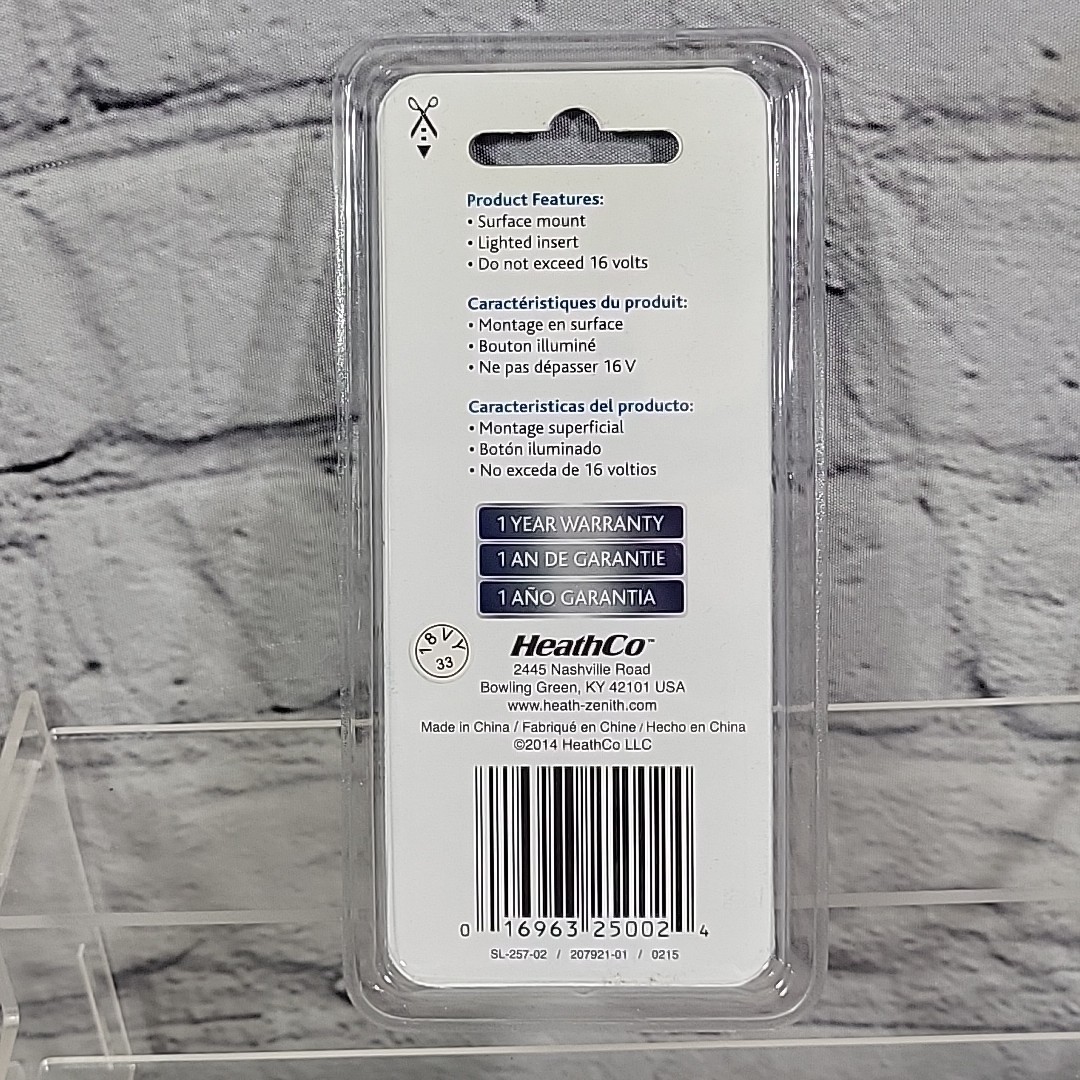 Heath Zenith SL-257-02 Wired Push Button Oiled-Rubbed Bronze New NIP