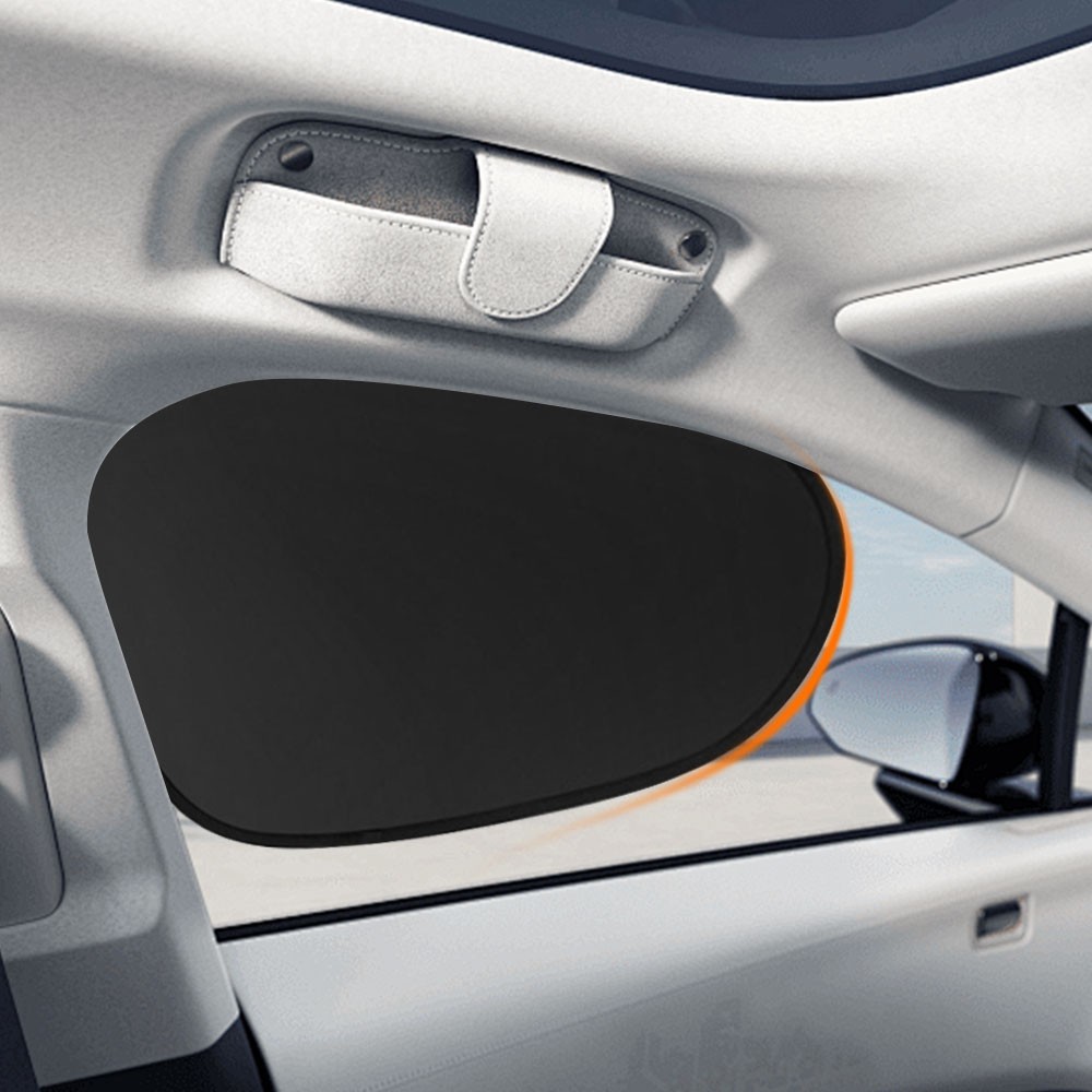 2Pcs Car Side Window Sun Shade Static Cling UV Blocker Visor Extender For Ford