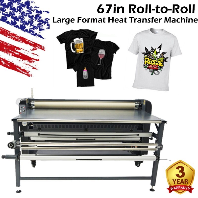 QOMOLANGMA 67in Roll-to-Roll Large Format Sublimation Heat Transfer Machine