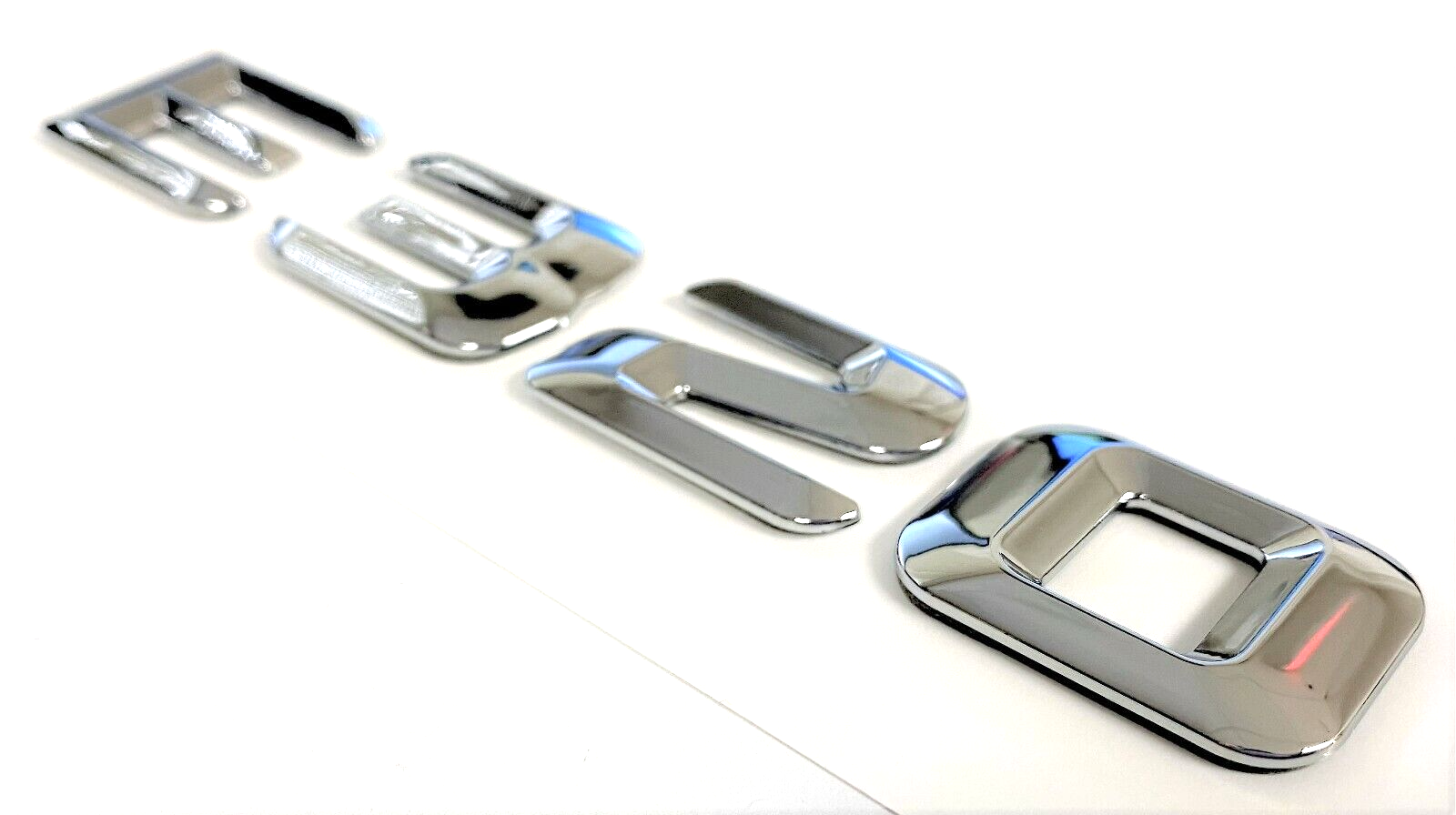 #1 CHROME E320 REPLACEMENT FOR MERCEDES REAR TRUNK EMBLEM BADGE NAMEPLATE DECAL