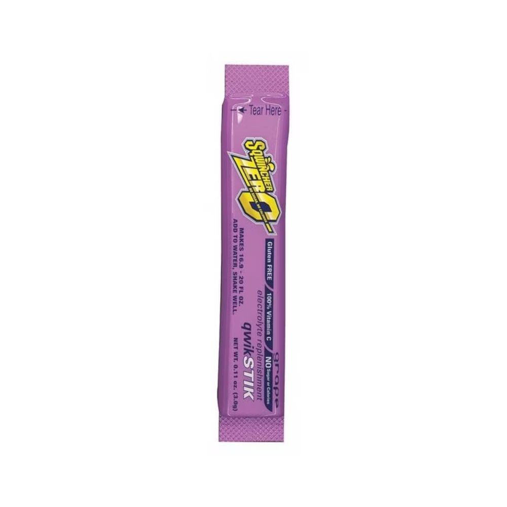 Sqwincher 159060107 Qwik Stik Grape Sugar Free Electrolyte Mix 50 Pack