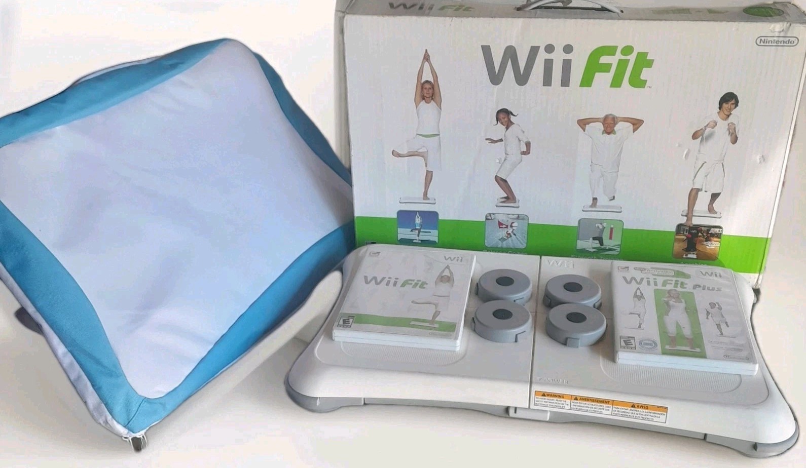 Nintendo Wii exercise Balance Board yoga Fit & Plus wii Games travel bag fitness