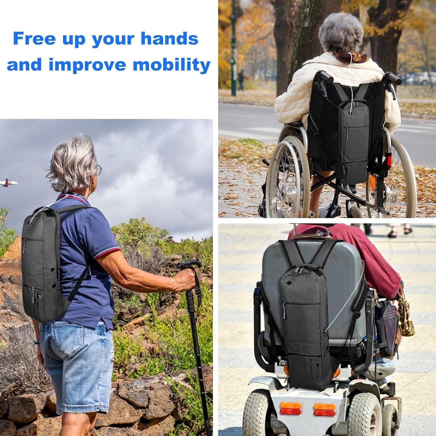 Oxygen Tank Backpack Size D. Portable Oxygen Backpack for D/M15 JD/M22 Cylinder