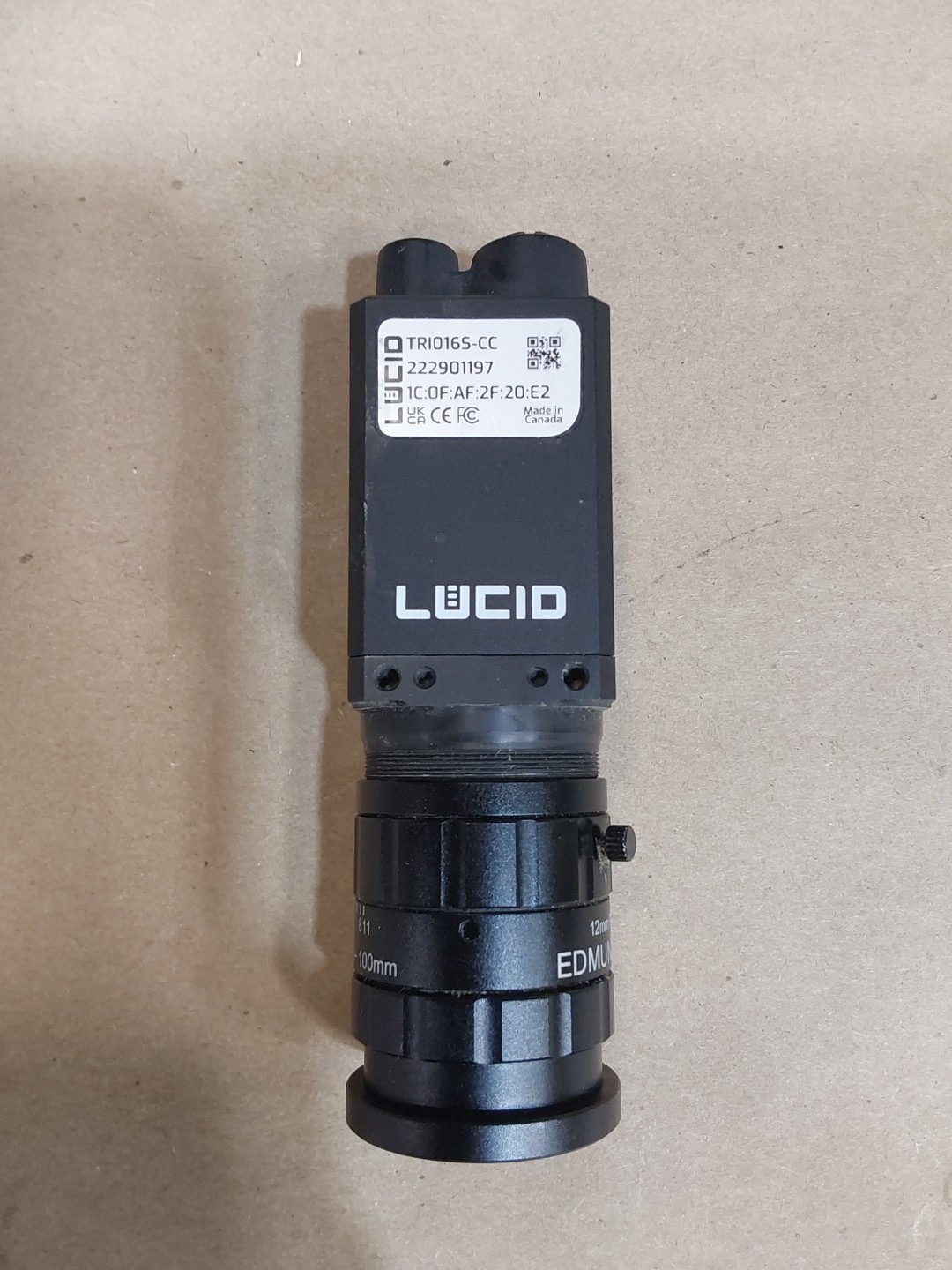 Lucid Vision Labs TRI016S-CC.....12mm/F1.8