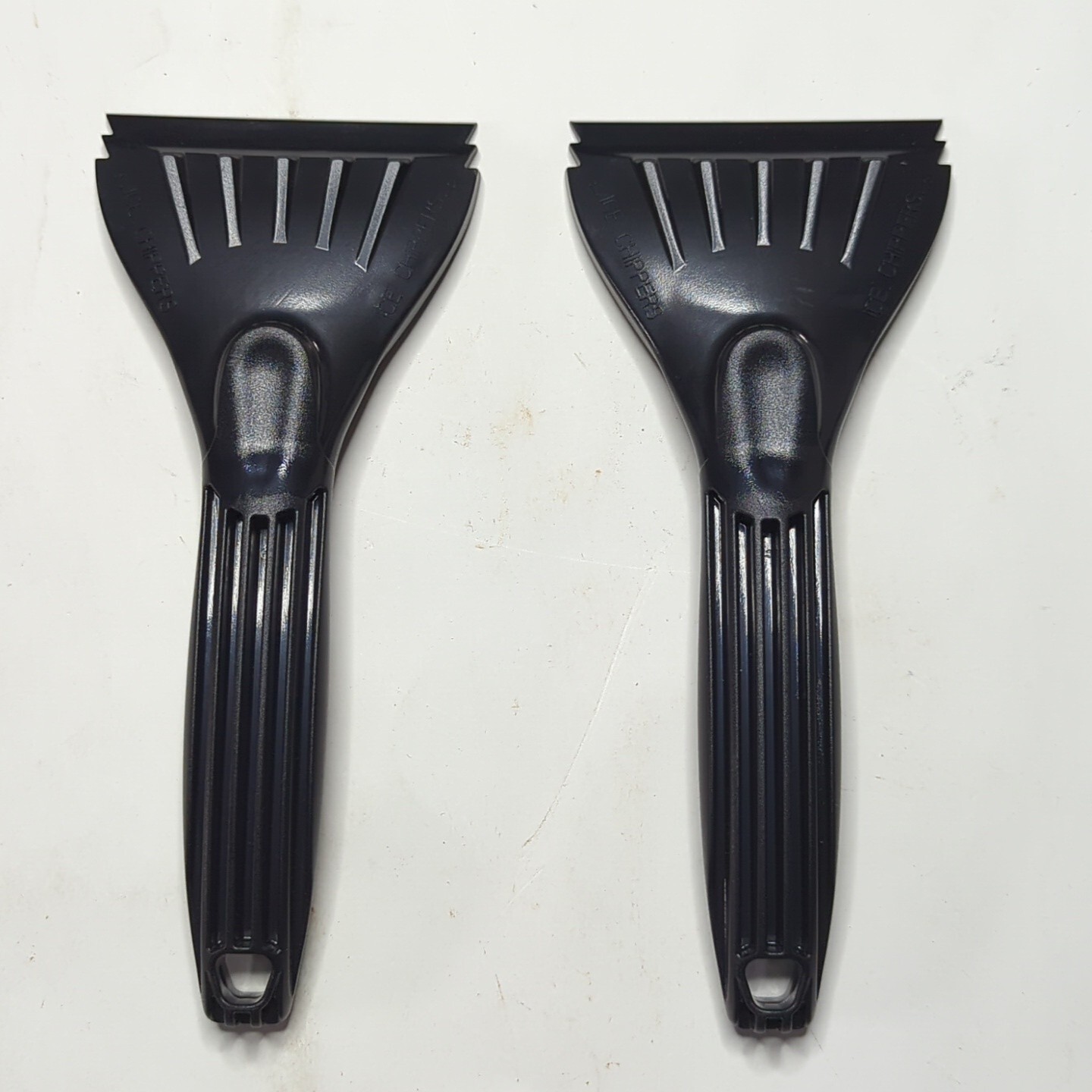 Ergonomic Car Window Cleaner 9" Windshield Snow Ice Scraper Chipper Black 2 Lot
