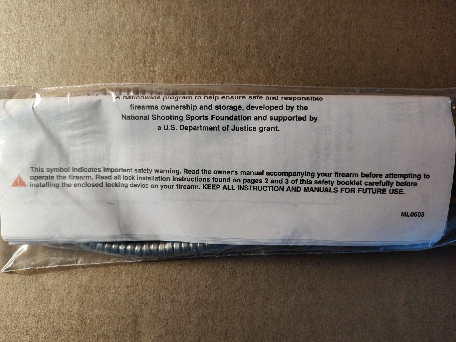 2 Project Child Safe Firearms Guns Weapons Cable Safety Locks Padlocks NIP