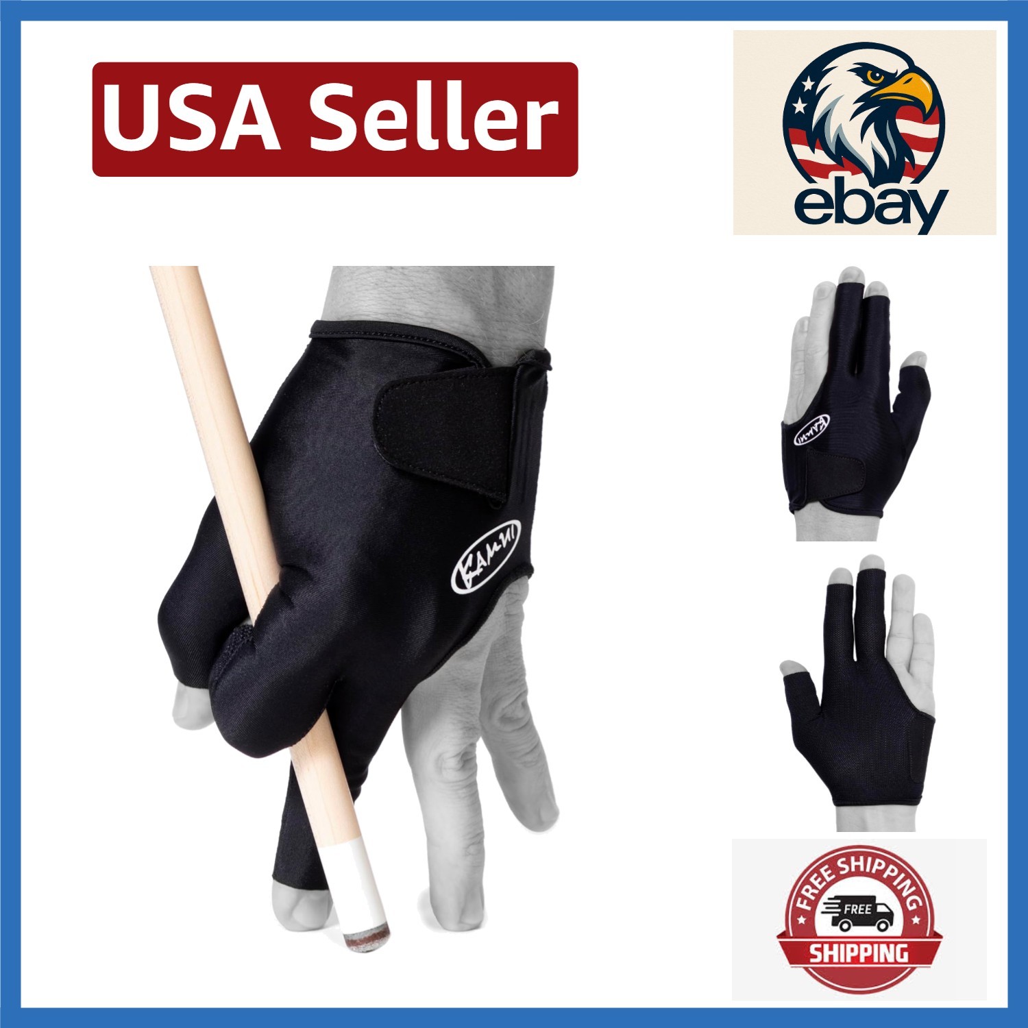 Professional Left Hand Billiard Glove - Anti-Slip & Quick Dry for Enhanced Play