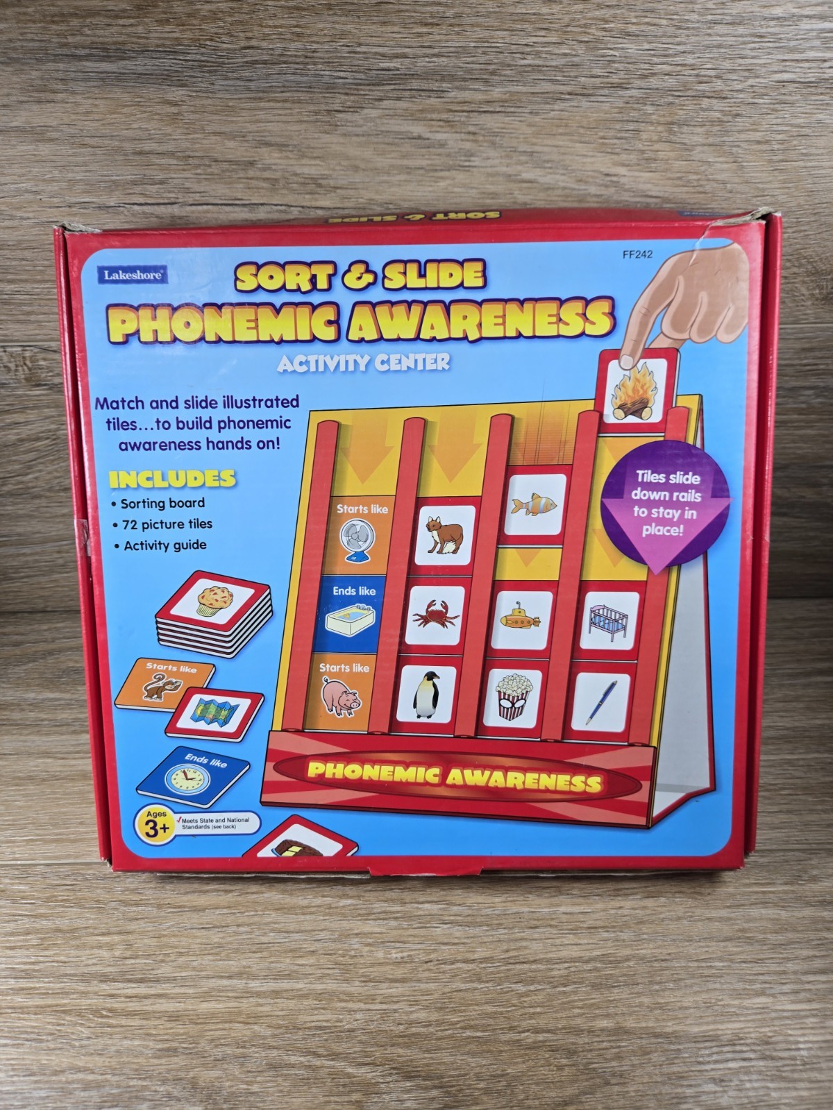 Lakeshore Sort & Slide Phonemic Awareness Activity Center FF242 -Rare - Complete