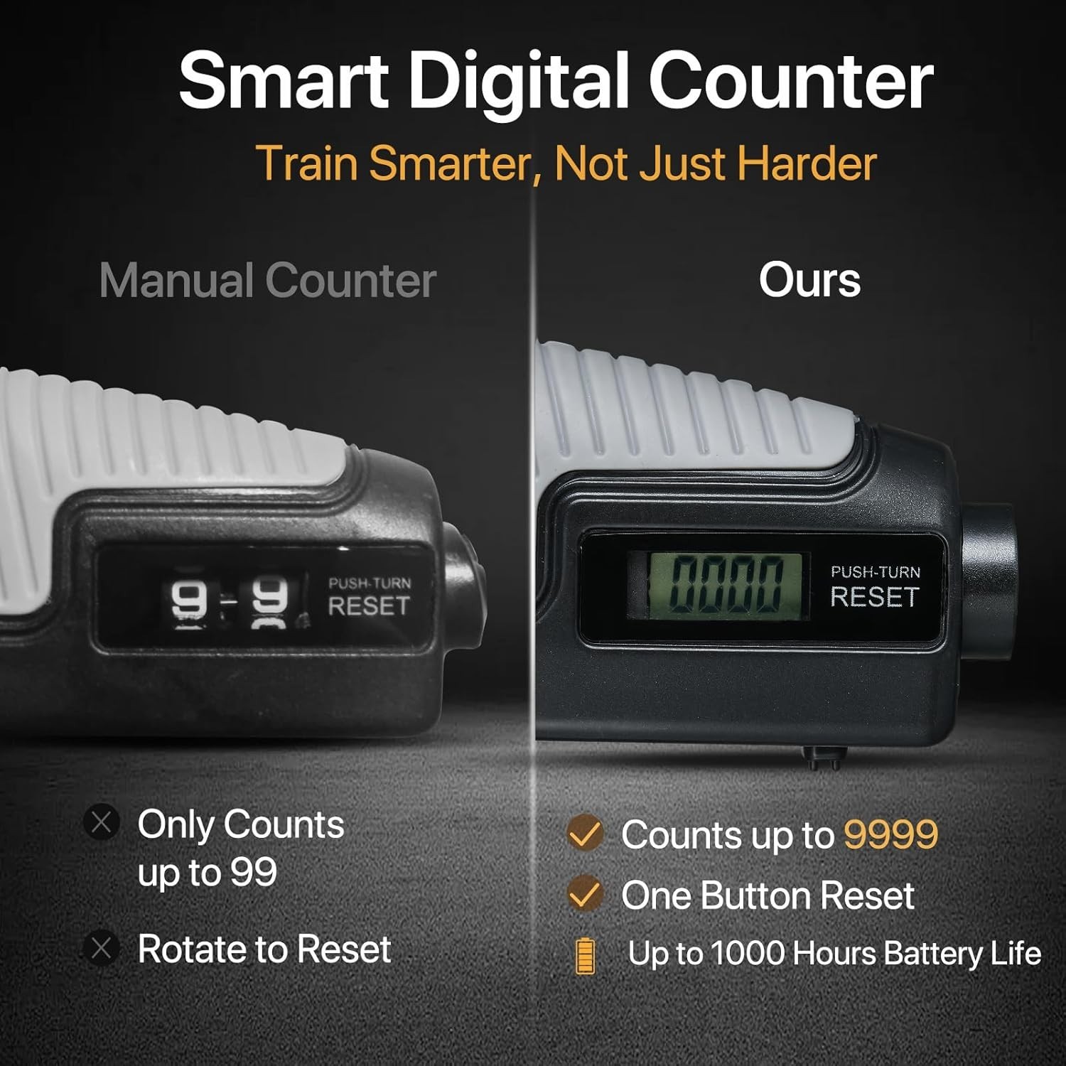Compact PowerGrip Hand Exerciser - Electronic Counter & Adjustable Resistance
