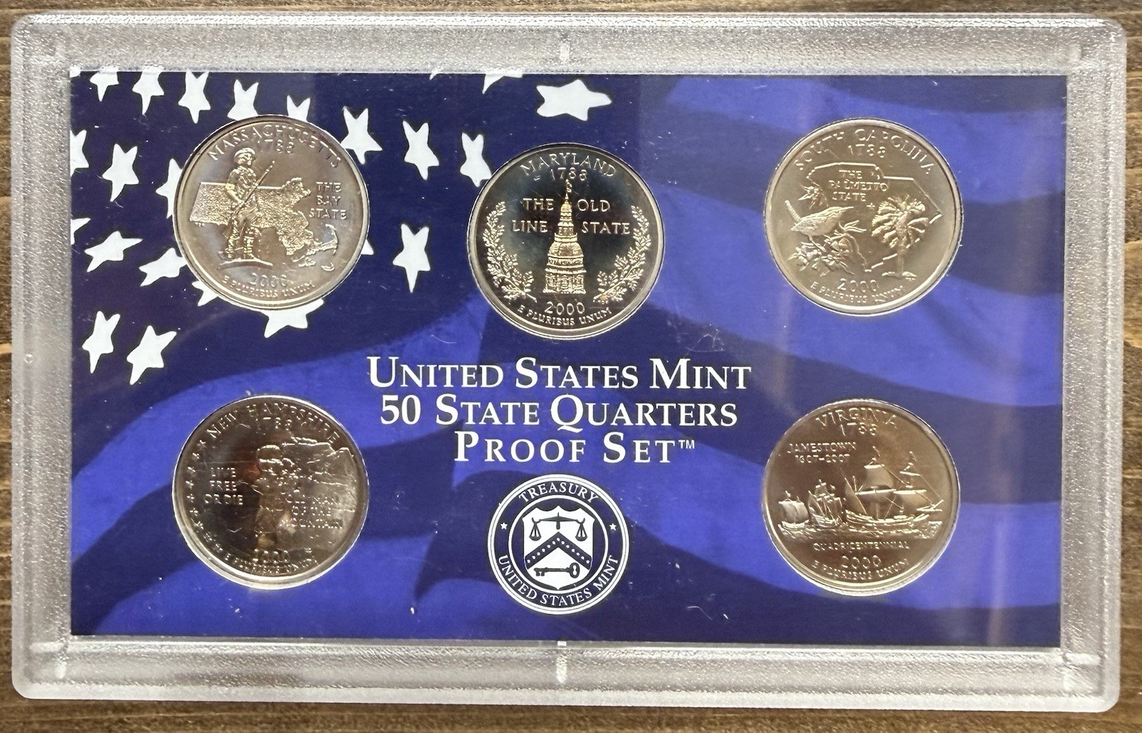 United States Mint 50 State Quarters Proof Set 2000 Uncirculated Proof