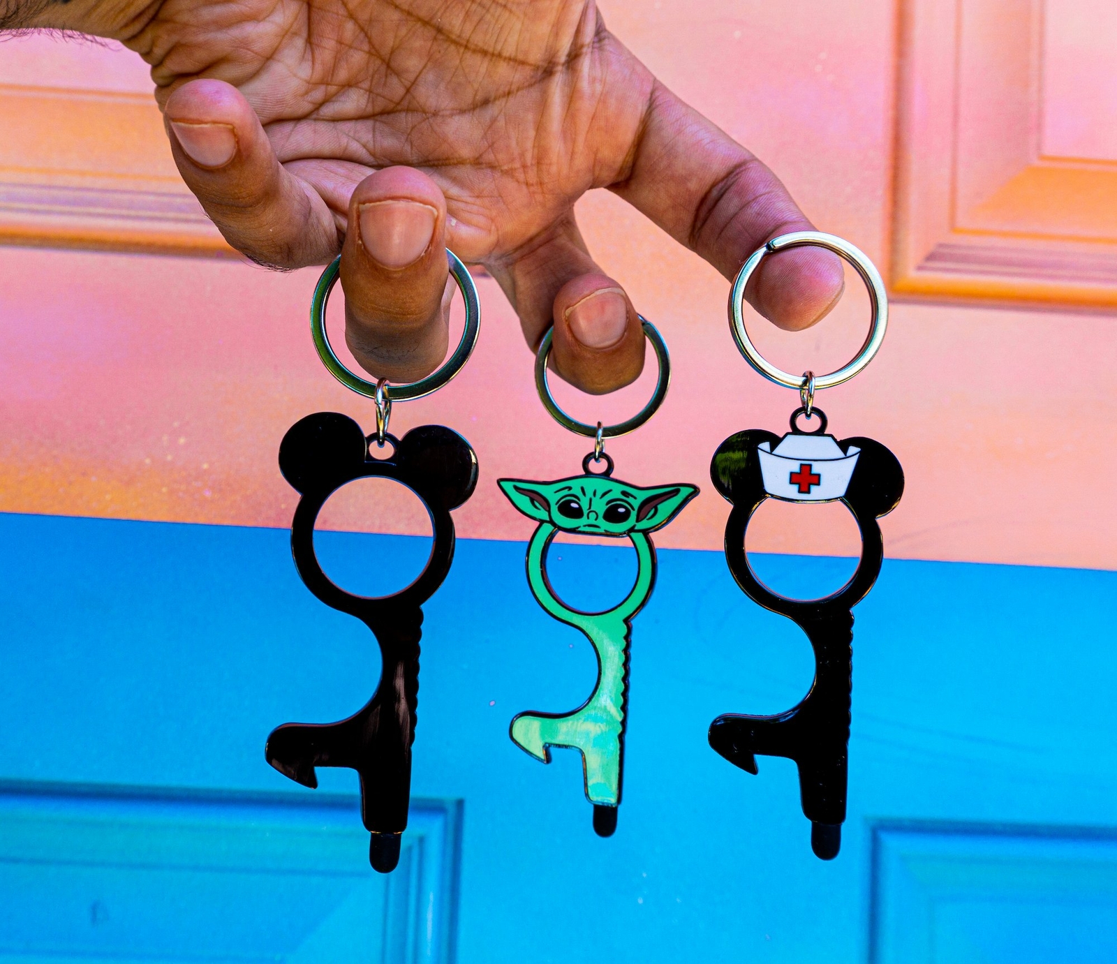 Mickey Touchless Door Opener With Stylus