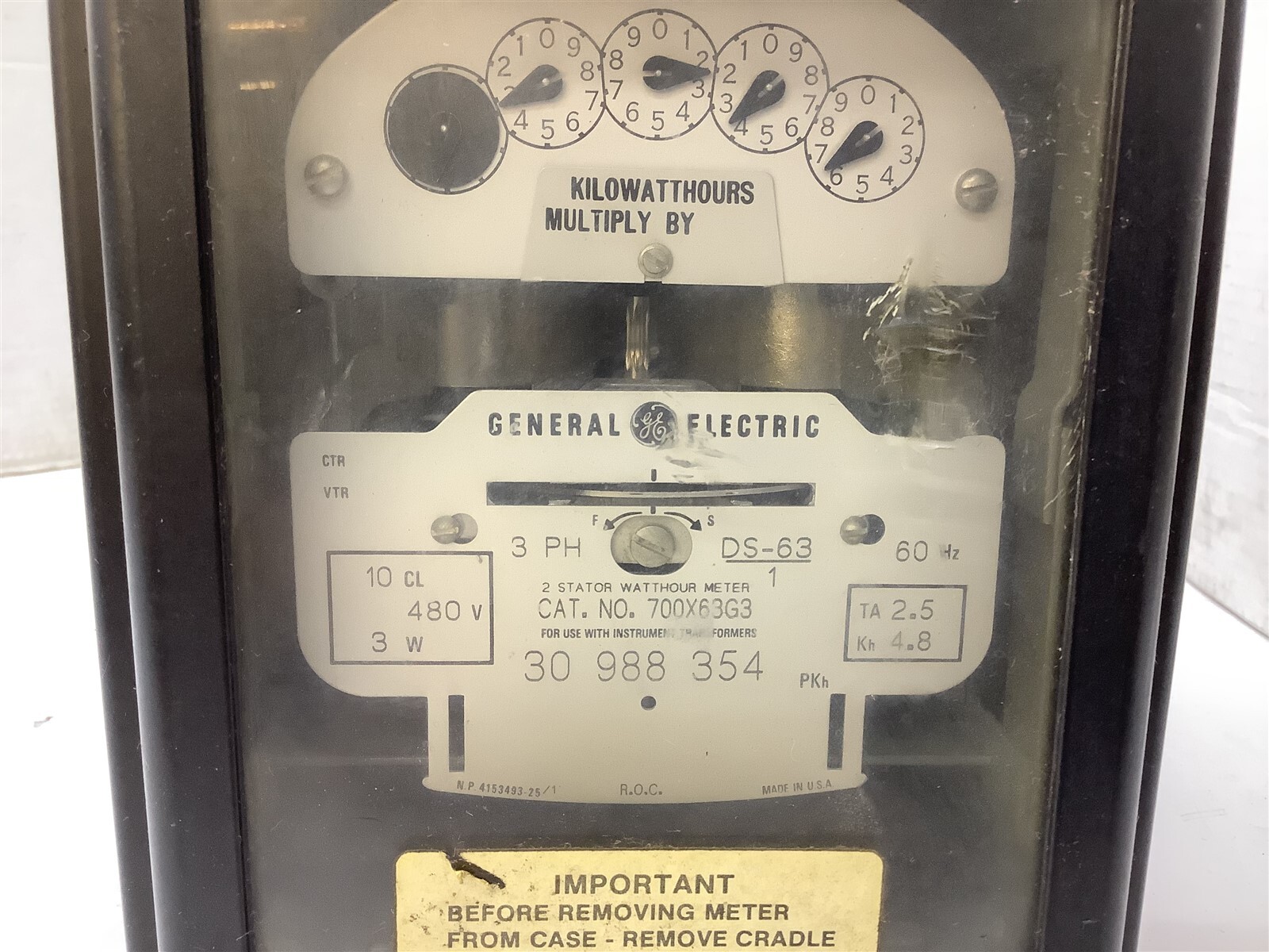 General Electric 700X63G3 Meter