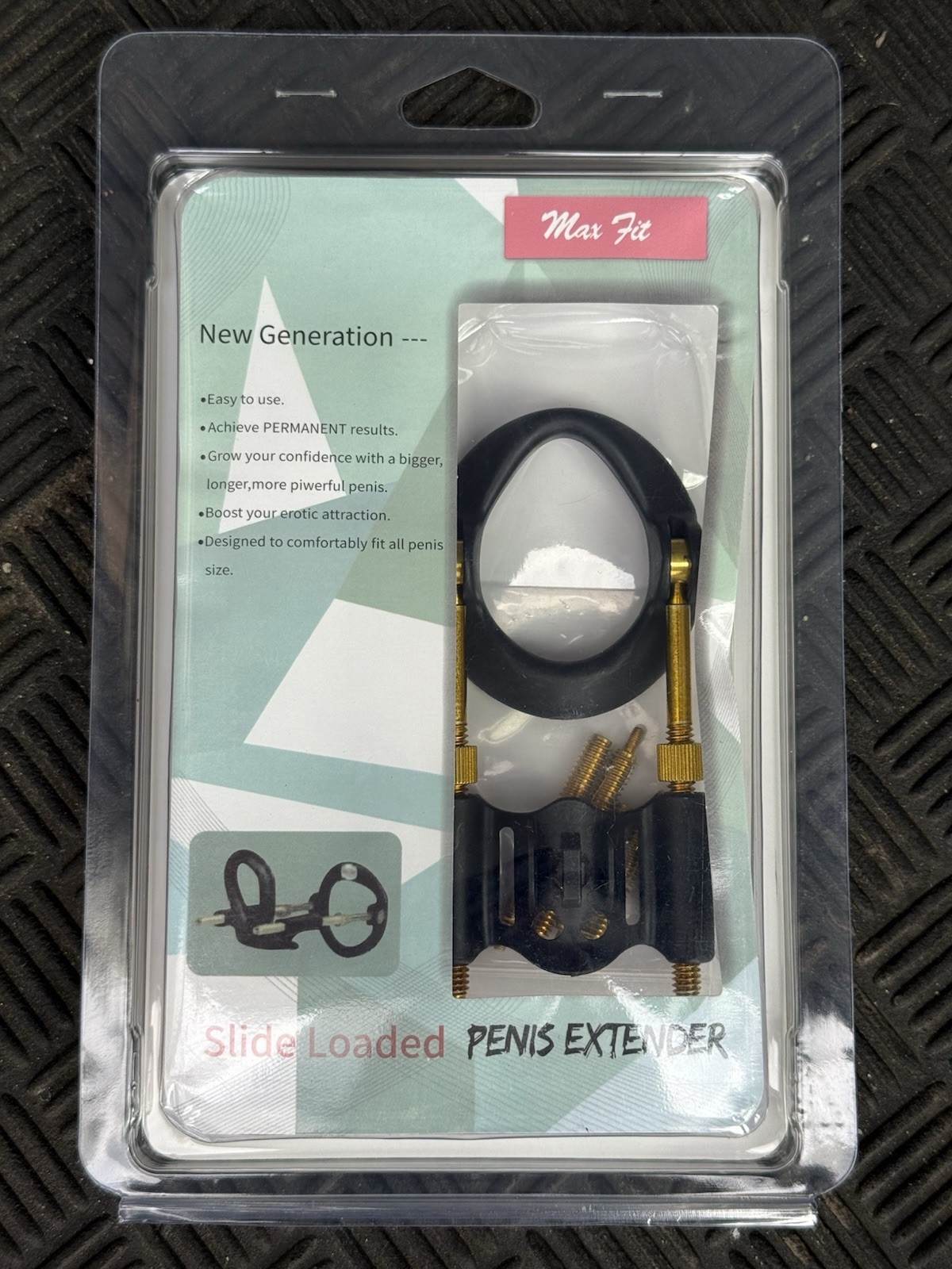 Penis Extender for Men Max Fit Gold / black  - New!