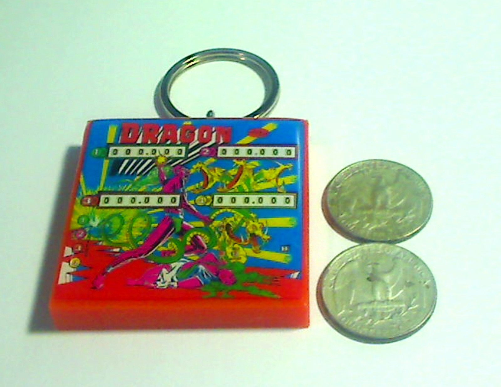 Interflip DRAGON Pinball Backglass Keychain
