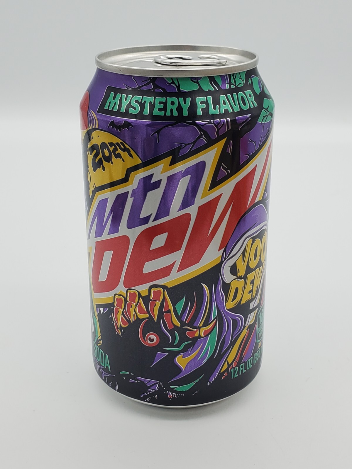 Full 2024 Mountain Dew Voodew Mtn Dew VooDew Can Mystery Flavor Halloween Dew