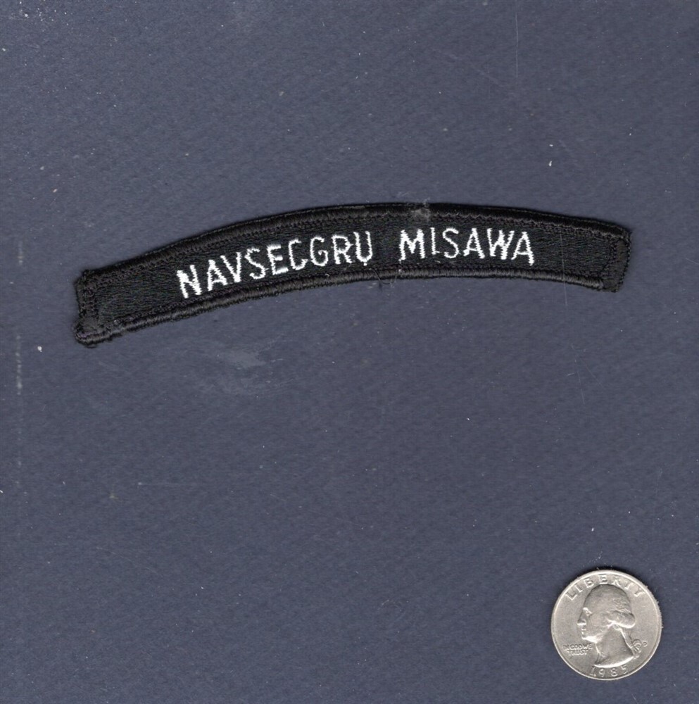 NSGA Naval Security Group Activity MISAWA Navy Enlisted Uniform Rocker Patch