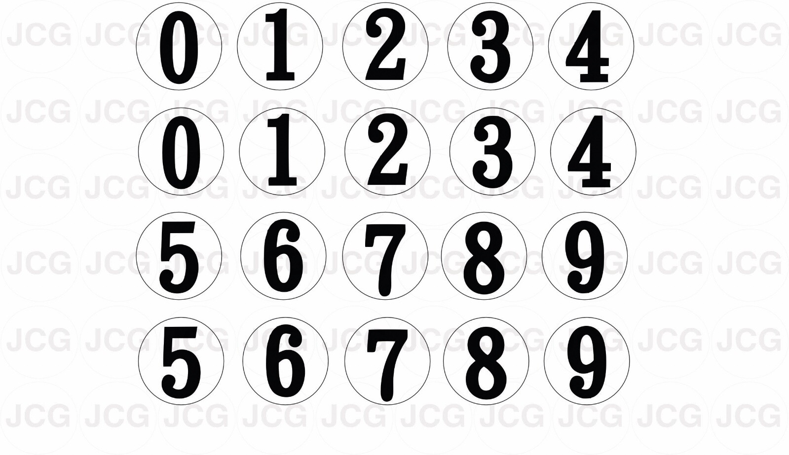 Universal racing numbers V1 white toner water slide decal For 1/64 diecast
