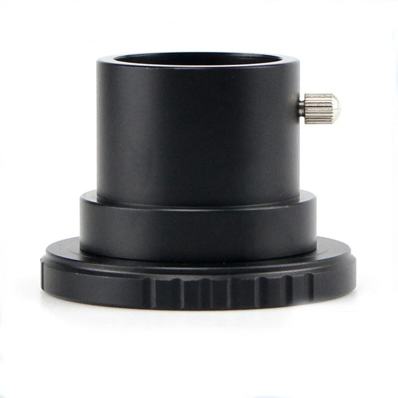 Telescope eyepiece adapter parts SCT threaded 1.25-inch adapter telescope black