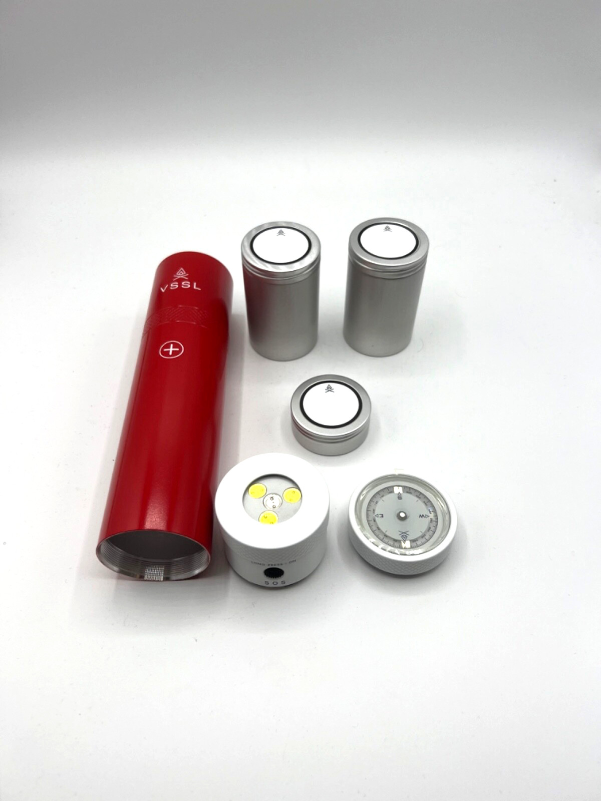 VSSL First Aid Stash w/ Light and Compass - DIY First Aid Kit