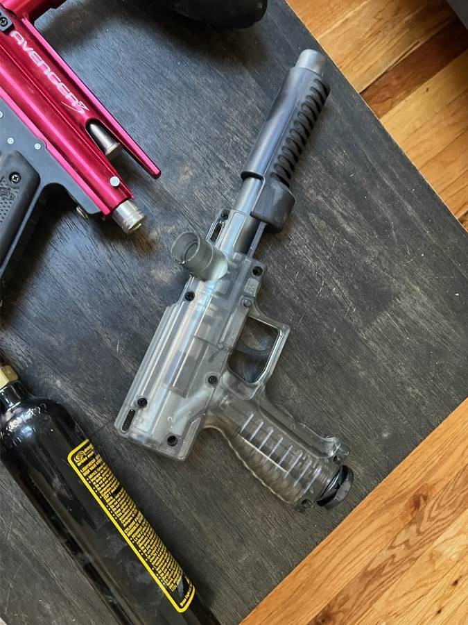Paintball guns and supplies
