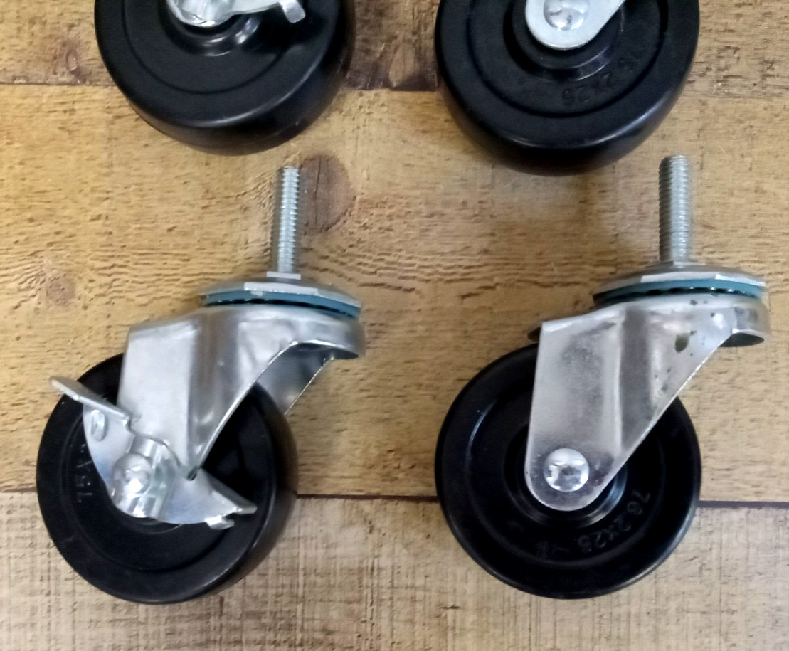 Replacement Casters for TRINITY Bamboo Top Kitchen Cart Costco Item 1049997