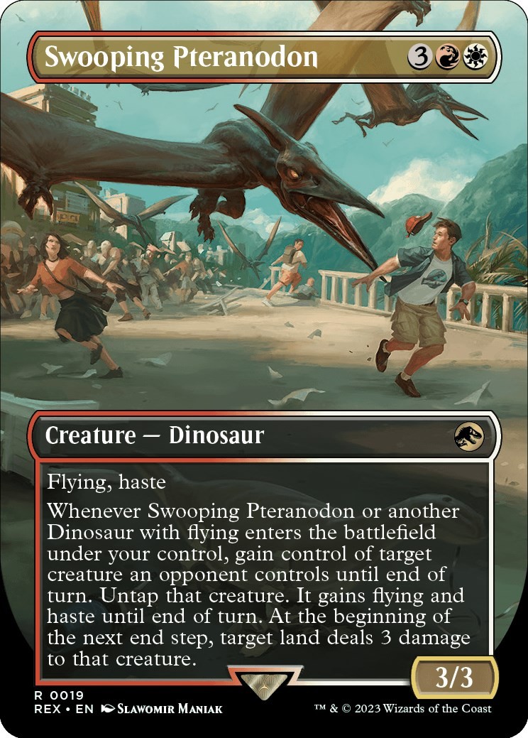 Swooping Pteranodon (Borderless) #19 ** (NM) - Universes Beyond: Jurassic Wor...