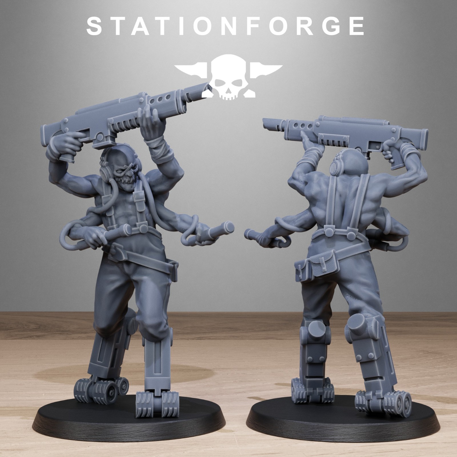 The Corrupted AbHumans from Station Forge 32mm