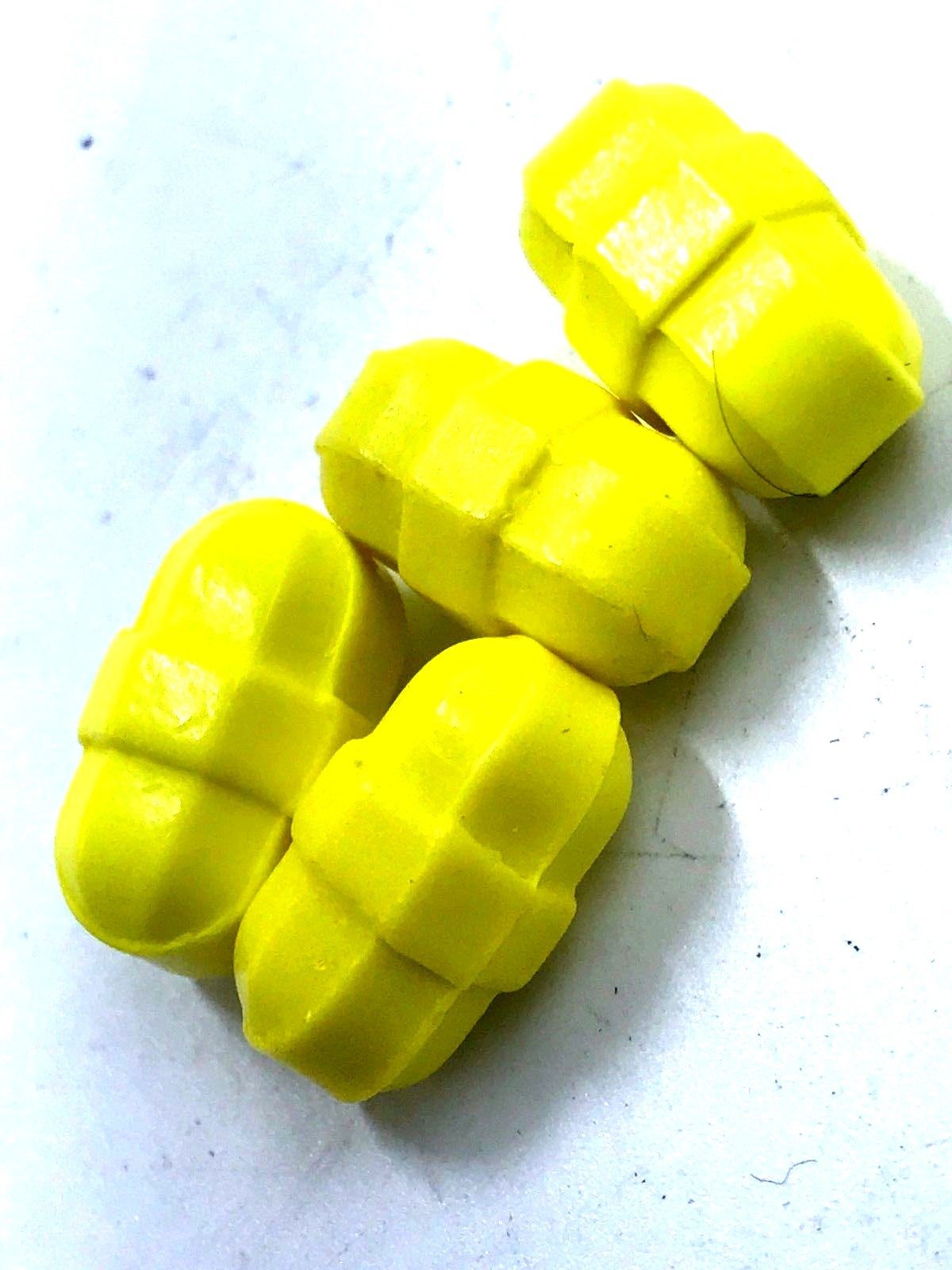 Dynalon 304405-0002 PTFE Octagonal Stirrer Bar Yellow 5/8" Length 5/16" Diameter
