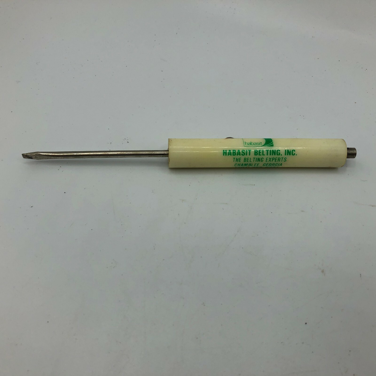 Vintage HABASIT Belting Chamblee Georgia Advertising Slotted Screwdriver W8