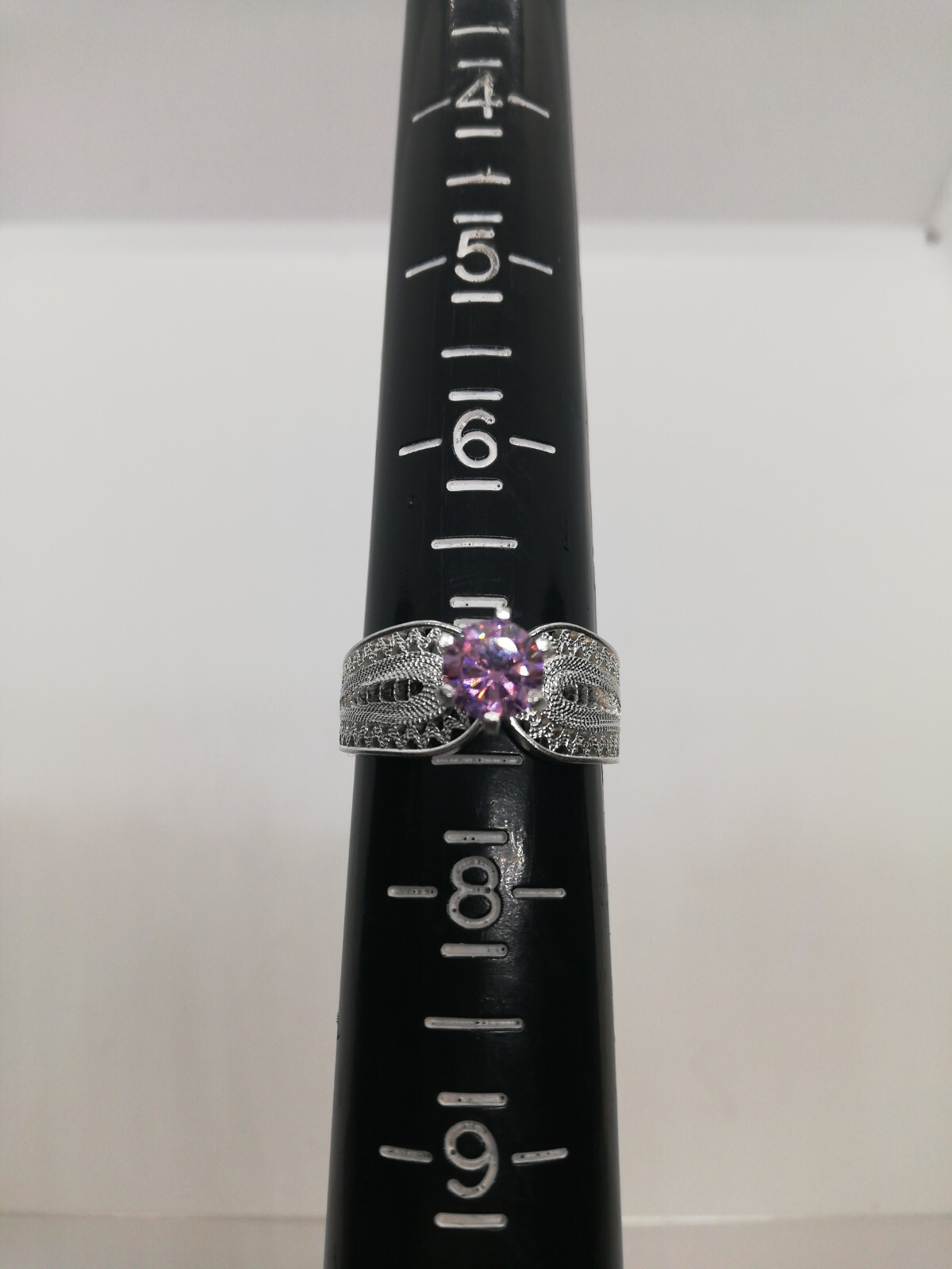. 970 Solid Silver Women's Ring Size 7 Filigree New.