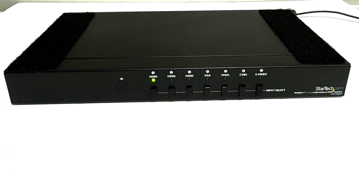 StarTech VS721MULTI Multiple Video Input with Audio to HDMI Switcher NO Adapter
