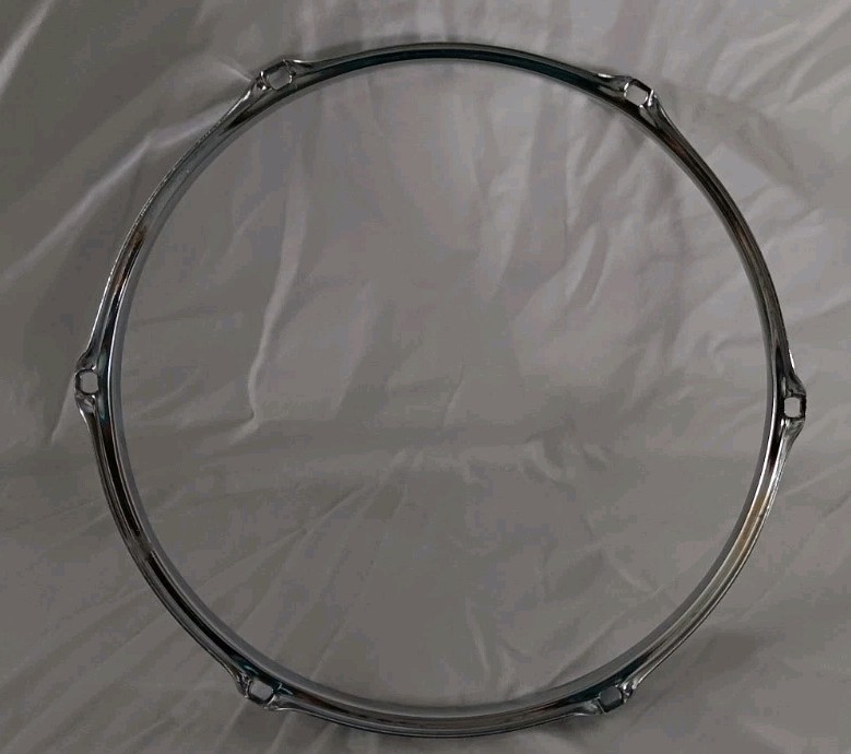 Chrome Triple-Flanged Drum Hoop 12" 6-Hole