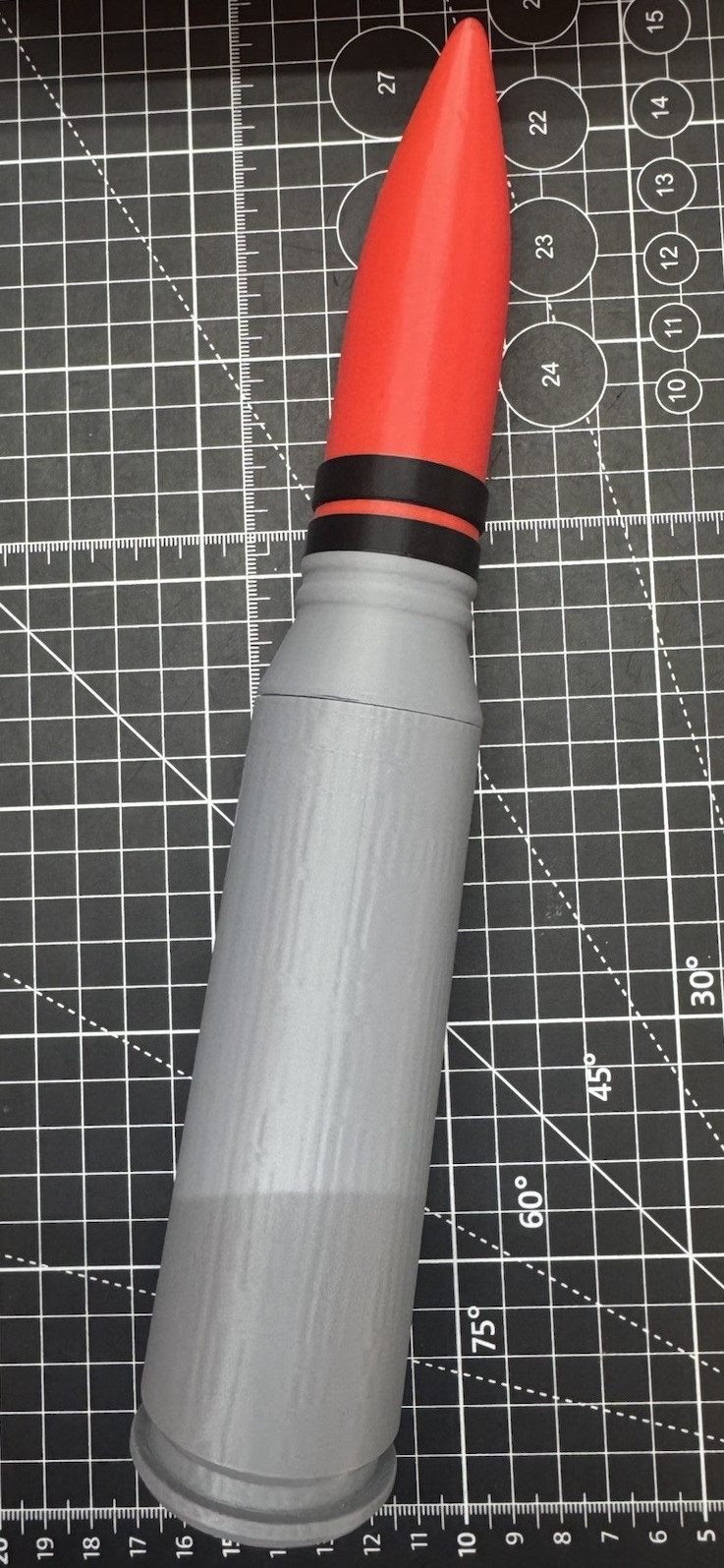 3D Printed 1oz silver/copper  Model Gray/Red/Black Plastic MPN NOR77MM005.007