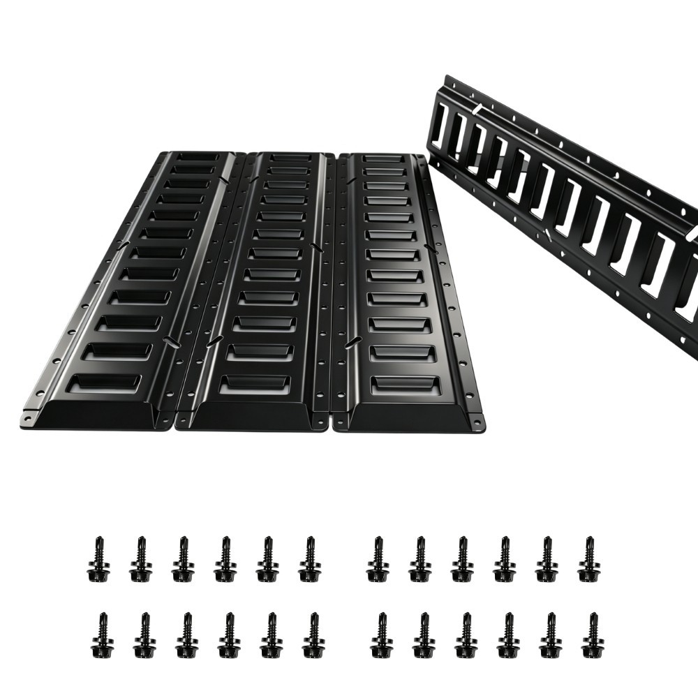 4PK 2FT E Track Tie Down Rail Kit for Garages Vans Trailers Motorcycle Tie Downs