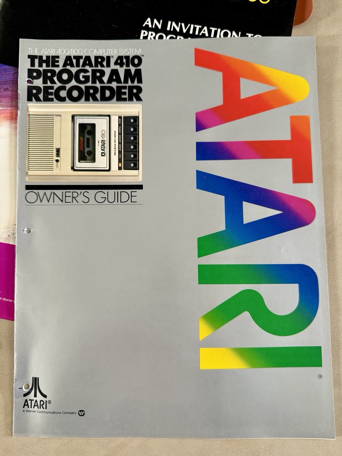 Atari 400/800 Invitation to Programming 2 Basic Computer Reference Manual Binder